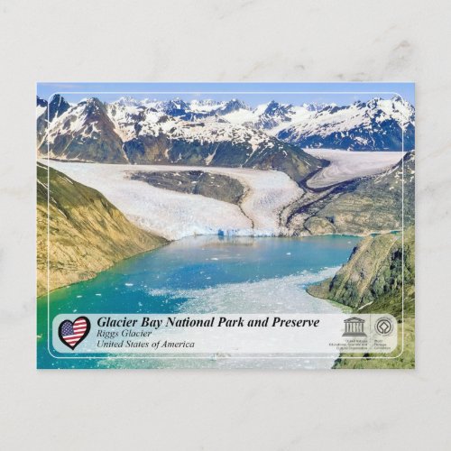 UNESCO _ Glacier Bay NP _ Riggs Glacier Postcard