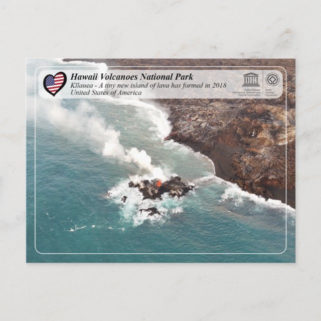 UNESCO - Hawaii Volcanoes NP -  Kīlauea Postcard (Front)