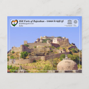 UNESCO, Hill Forts of Rajasthan - Kumbhalgarh Fort Postcard