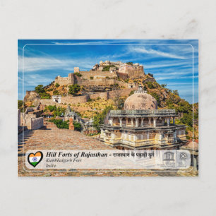 UNESCO, Hill Forts of Rajasthan - Kumbhalgarh Fort Postcard