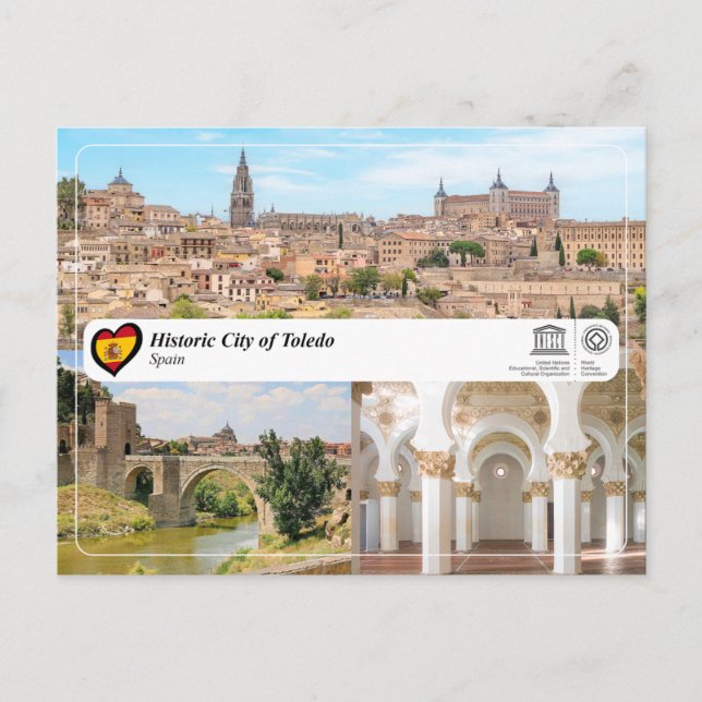 UNESCO Historic City of Toledo Postcard (Front)