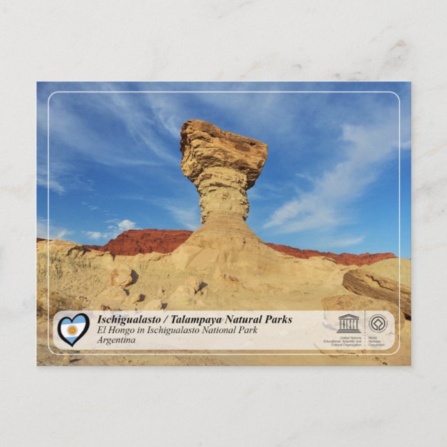 UNESCO - Ischigualasto / Talampaya Natural Parks Postcard (Front)