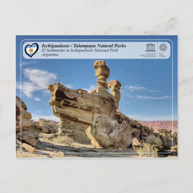 UNESCO - Ischigualasto / Talampaya Natural Parks Postcard (Front)