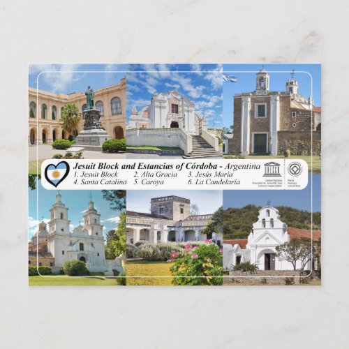 UNESCO _ Jesuit Block and Estancias of Crdoba Postcard