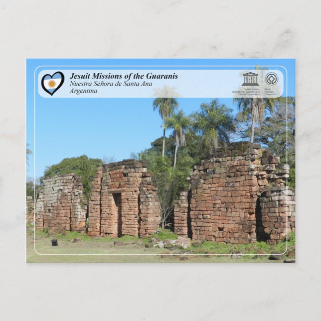UNESCO - Jesuit Missions of the Guaranis Postcard (Front)