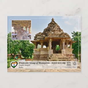 UNESCO Khajuraho Group of Monuments - Nandi Temple Postcard