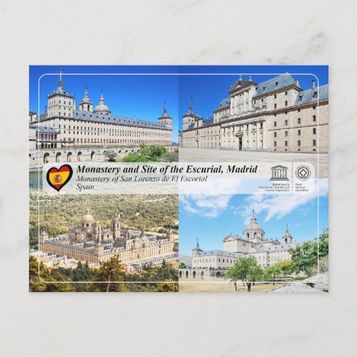 UNESCO _ Monastery of San Lorenzo de El Escorial Postcard