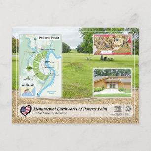 UNESCO - Monumental Earthworks of Poverty Point Postcard