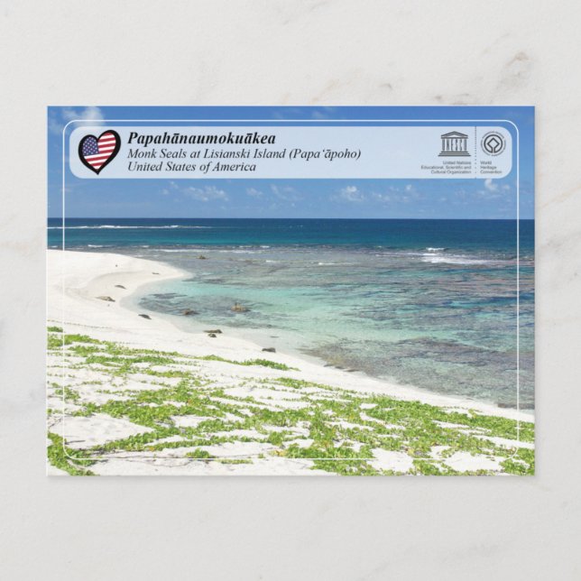 UNESCO - Papahānaumokuākea - Lisianski Island Postcard (Front)