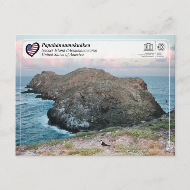 UNESCO - Papahānaumokuākea - Necker Island Postcard (Front)