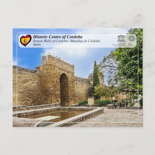 UNESCO _ Roman Walls  Murallas de Crdoba Postcard