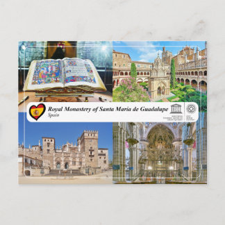 UNESCO - Royal Monastery of St María de Guadalupe Postcard