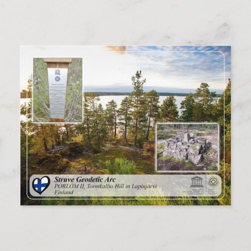 UNESCO Struve Geodetic Arc _ PORLOM II Tornikallio Postcard