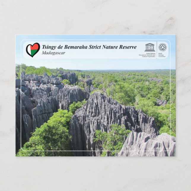 UNESCO - Tsingy de Bemaraha Strict Nature Reserve Postcard (Front)