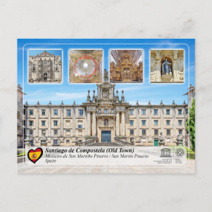 UNESCO UHS - Mosteiro de San Martiño Pinario Postcard
