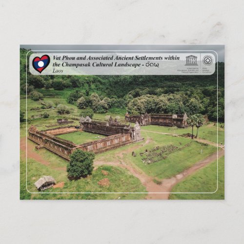 UNESCO _ Vat Phou and Champasak Cultural Landscap Postcard