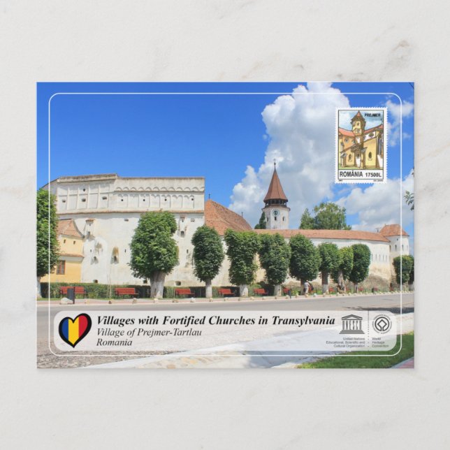 UNESCO Village of Prejmer-Tartlau (Stamp Edition)  Postcard (Front)
