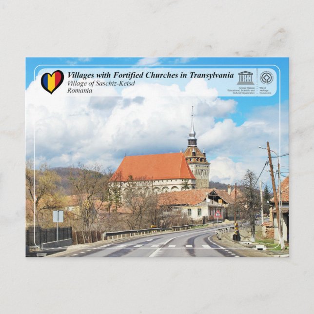 UNESCO Village of Saschiz-Keisd Postcard (Front)
