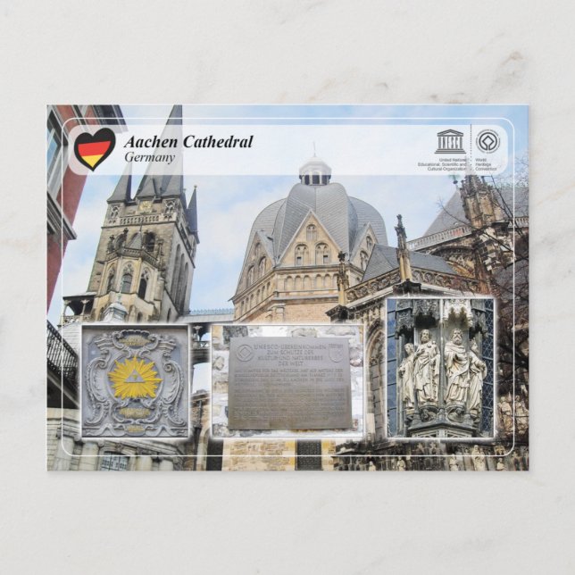 UNESCO WHS - Aachen Cathedral Postcard (Front)