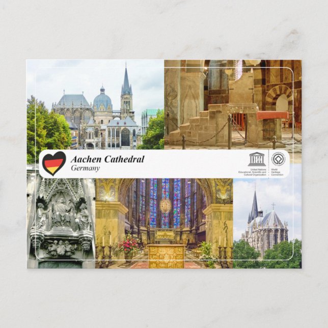 UNESCO WHS - Aachen Cathedral Postcard (Front)