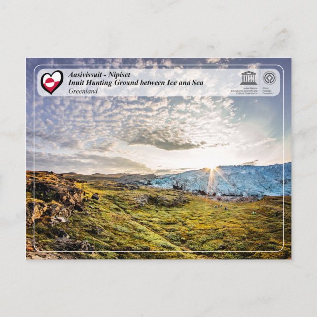 UNESCO WHS - Aasivissuit – Nipisat Postcard (Front)