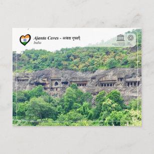 UNESCO WHS - Ajanta Caves Postcard