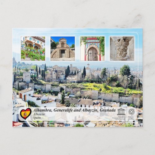 UNESCO WHS _ Albayzn Granada Postcard