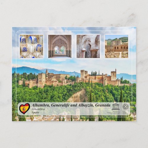 UNESCO WHS _ Alhambra Granada Postcard