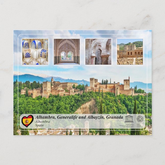 UNESCO WHS - Alhambra, Granada Postcard (Front)