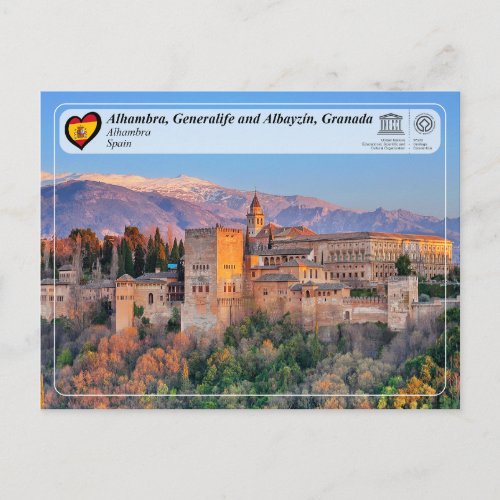 UNESCO WHS _ Alhambra Granada Postcard