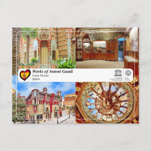 UNESCO WHS - Antoni Gaudí - Casa Vicens Postcard