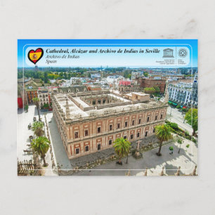 UNESCO WHS - Archivo de Indias in Seville Postcard