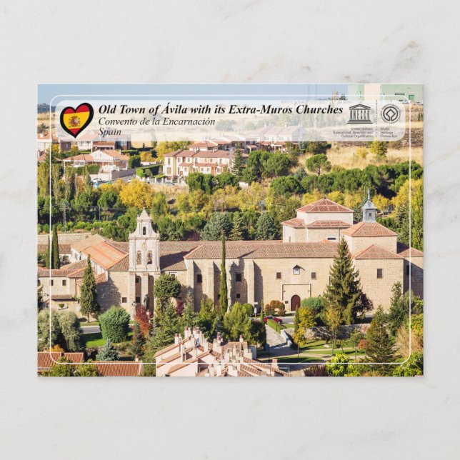 UNESCO WHS - Ávila - Convento de la Encarnación Postcard (Front)