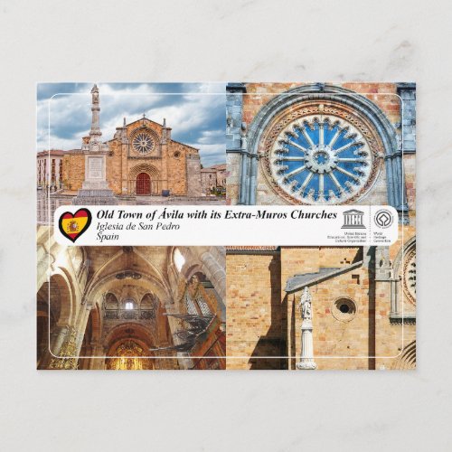 UNESCO WHS _ vila _ Iglesia de San Pedro Postcard