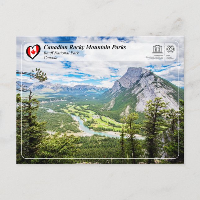 UNESCO WHS - Banff National Park Postcard (Front)