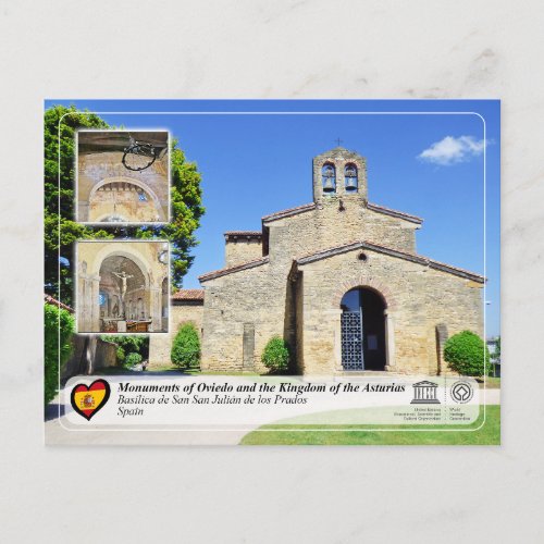 UNESCO WHS _ Baslica de San Julin de los Prados Postcard