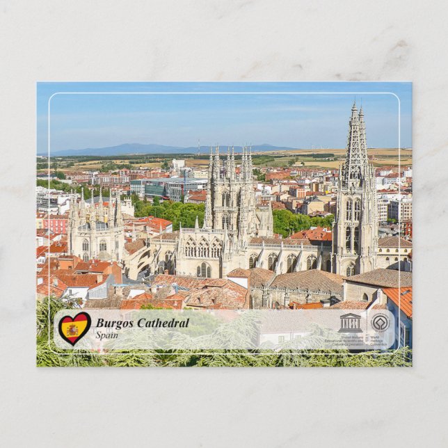 UNESCO WHS, Burgos Cathedral / Catedral de Burgos Postcard (Front)