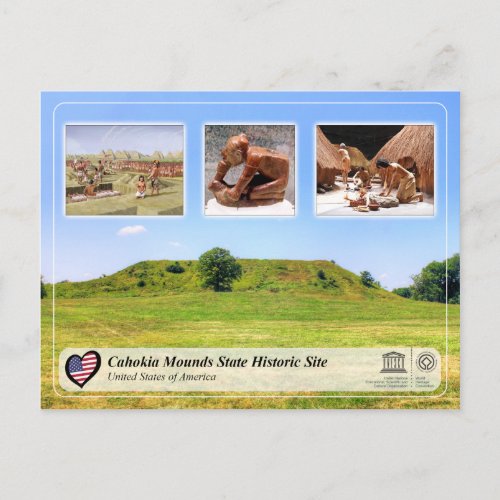 UNESCO WHS _ Cahokia Mounds State Historic Site Postcard