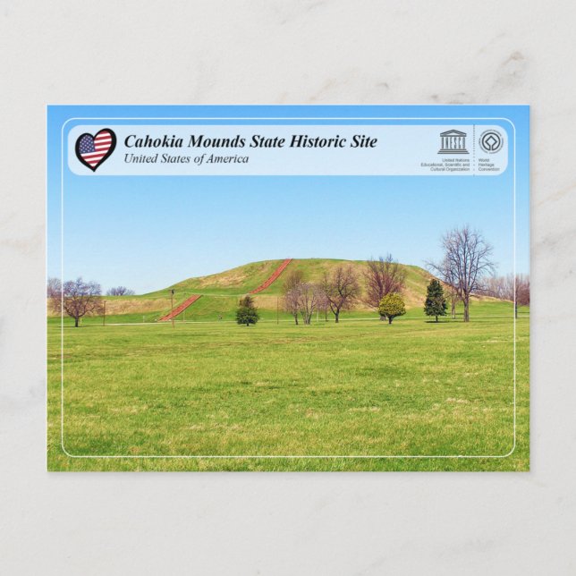 UNESCO WHS - Cahokia Mounds State Historic Site Postcard (Front)