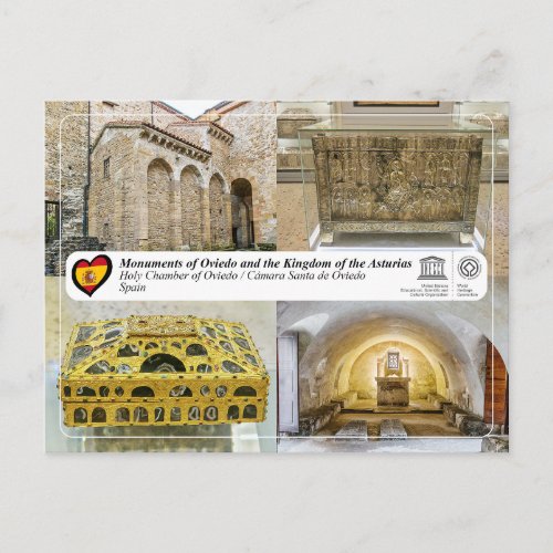 UNESCO WHS _ Cmara Santa de Oviedo Postcard