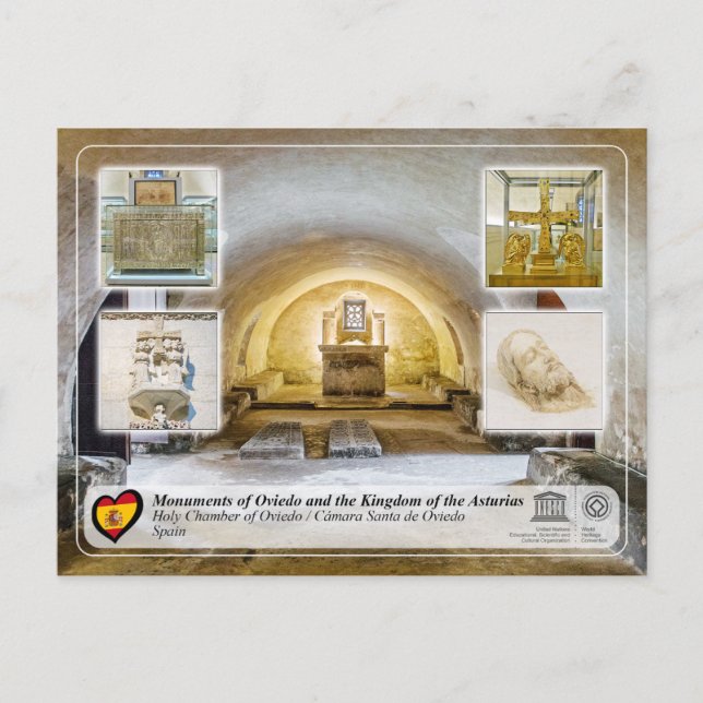 UNESCO WHS - Cámara Santa de Oviedo Postcard (Front)