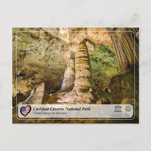 UNESCO WHS _ Carlsbad Caverns National Park Postca Postcard
