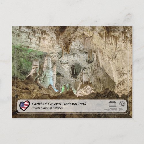 UNESCO WHS _ Carlsbad Caverns National Park Postca Postcard