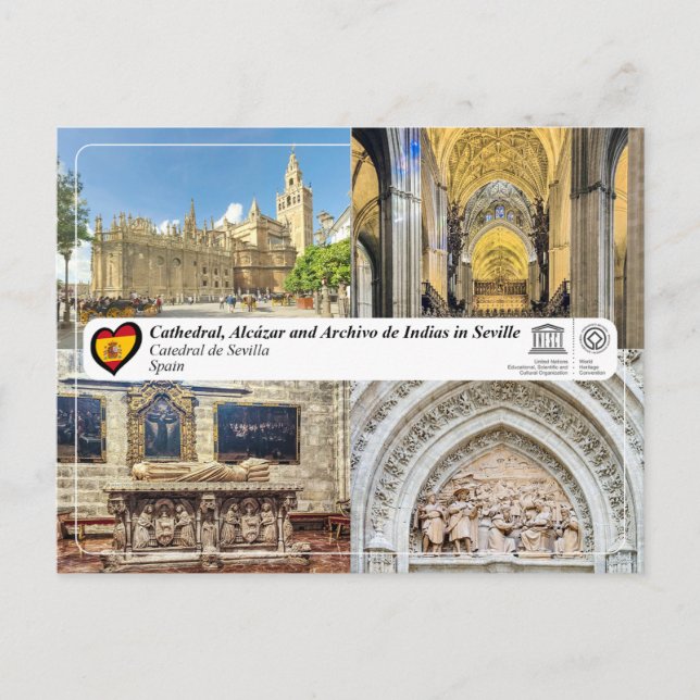 UNESCO WHS - Catedral de Sevilla Postcard (Front)