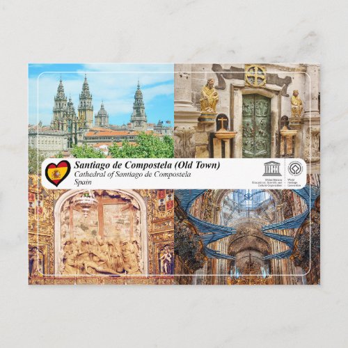 UNESCO WHS _ Cathedral of Santiago de Compostela Postcard