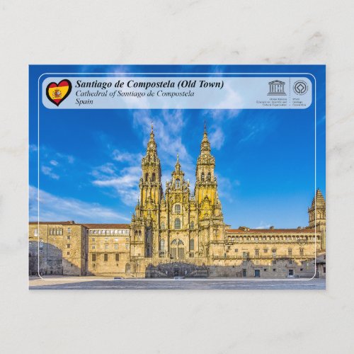 UNESCO WHS _ Cathedral of Santiago de Compostela Postcard
