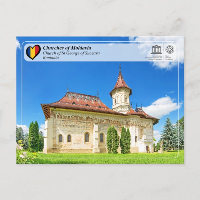 UNESCO WHS - Churches of Moldavia - Suceava Postcard (Front)