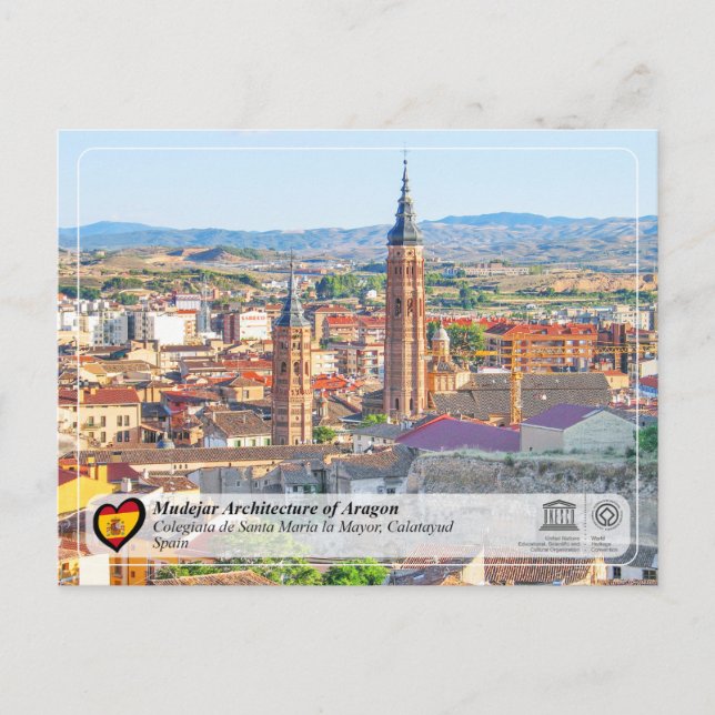 UNESCO WHS - Colegiata de Santa María la Mayor  Postcard (Front)