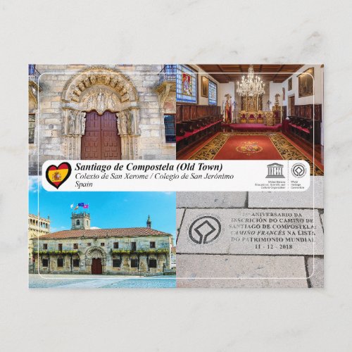 UNESCO WHS _ Colexio de San Xerome Postcard
