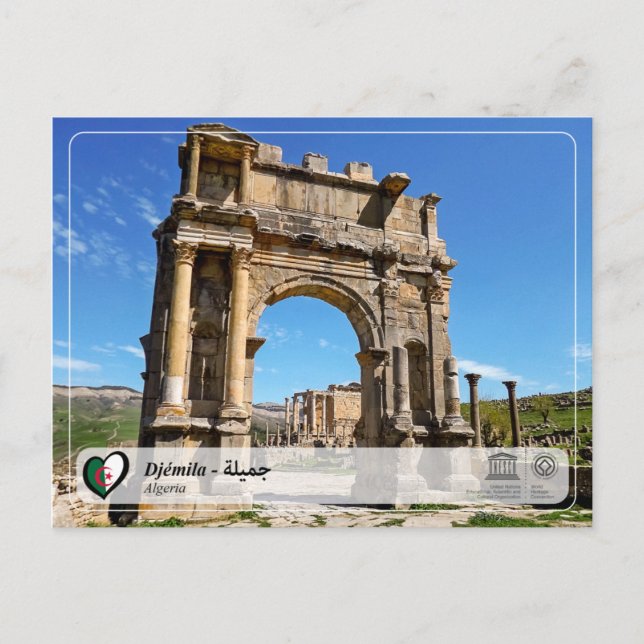 UNESCO WHS - Djémila - جميلة Postcard (Front)